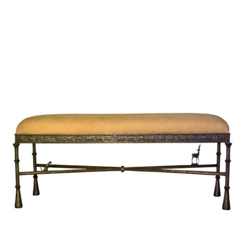 Corbin Bronze Antelope Bench